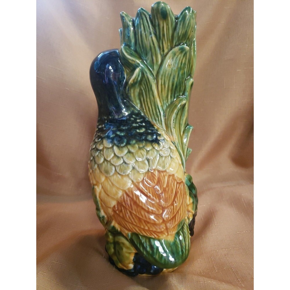 Vtg Formalities Majolica Duck Candle Holder - Picture 2 of 6